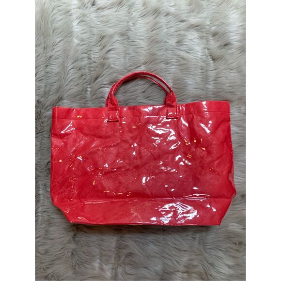 Spacious Fashion Transparent Jelly Tote Bag PVC Water proof Handbag Shopping Bag - Picture 2 of 9